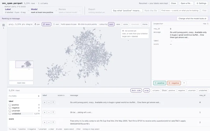 Screenshot of Interactive Trainer